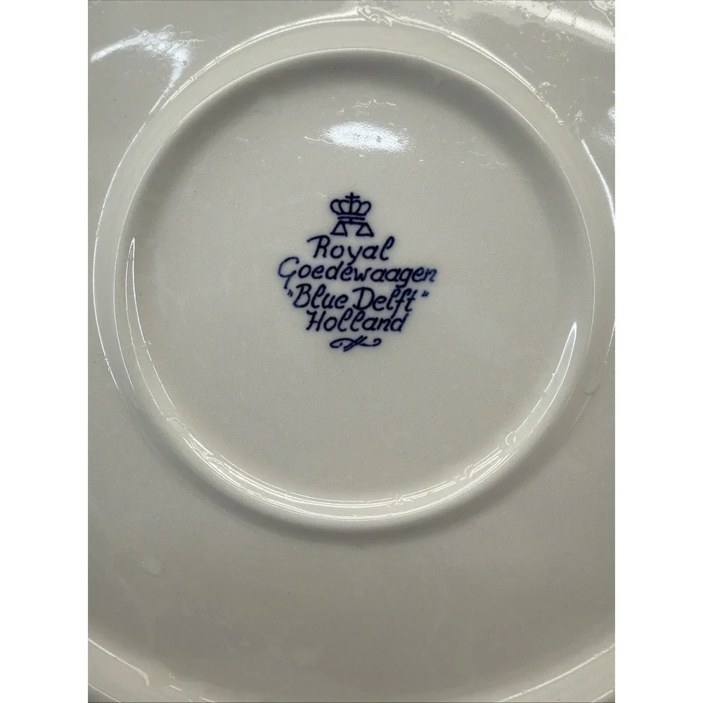 HOLLAND‎ AMERICA LINE THE INAUGURAL MS OOSTERDAM 2003 BLUE DELFT HOLLAND PLATE